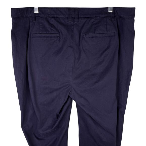 Talbots The Perfect Chino Pants 16W Navy Straight Leg - Picture 13 of 13